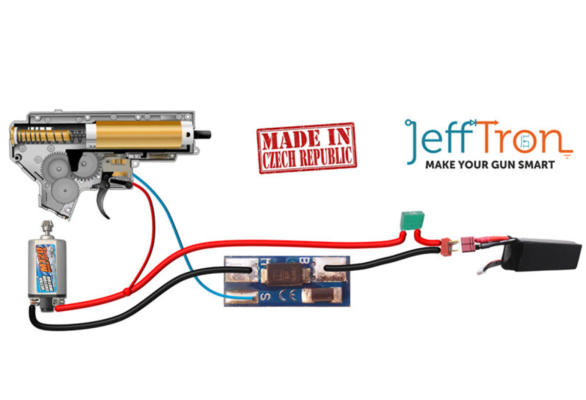 Jefftron Micro Mosfet III für AEP Pistolen und AEG Gewehre